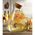 thumbnail image 5 of Style Setter, Clear, Teardrop Glass Beverage Dispenser with Spigot and Cork Lid, 2.5 Gallons, 5 of 7