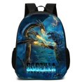 thumbnail image 1 of Kids Boys Girls 3D Godzilla vs Kong Printing Backpack School Bag Travel Shoulder Rucksack Gift, 1 of 5