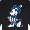 thumbnail image 3 of Disney - Americana - Minnie Flag Pattern - Toddler And Youth Long Sleeve Graphic T-Shirt, 3 of 5