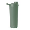 thumbnail image 2 of Botella coctelera simple y moderna de acero inoxidable con bola de 24 oz | Vaso aislado de metal para mezclas de proteínas, batidos y preentrenamiento | Colección Rally | olivar, 2 of 5