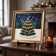 thumbnail image 5 of Qocolcyl Christmas Pearl Bead Art DIY Set for Beginners,Holiday Craft Kit with Printed Canvas, Plastic Beads & Complete Tools, Festive Angel Santa Tree House Designs, Family DIY Wall Art Holiday Gift, 5 of 7