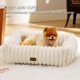 thumbnail image 3 of Colcha de pana lavable para perros de tamaño mediano, 3 of 7