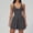 Gray, variant on PISONIC Deep V-Neck Tennis Dress with Built in Shorts and Bra Athletic Dress for Women Summer Golf Workout Dress with Pockets