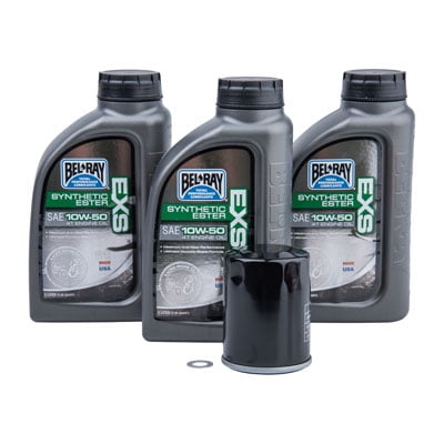 Oil Change Kit With Bel-Ray EXS Full Synthetic Ester 10W-50 for Polaris RANGER RZR XP 1000 HIGH LIFTER Edit.