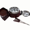 thumbnail image 2 of Ensemble Indulgent de Fondue 5 en 1 avec Rôtissoire, Fondue Chinoise et Plateau en Brun Riche pour des Nuits Douillettes et des Rassemblements Festifs, 2 of 5