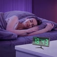 thumbnail image 4 of Alarm Clock,Led Small Digital Alarm Clock For Bedrooms,Hot Selling Concise Colorful Screen Weather Clock Temperature and Humidity On The Same Screen Electronic Alarm Clock Backlit Calendar Clock, 4 of 8