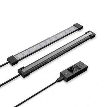 AC Infinity IONBEAM U2, Targeted Spectrum UV LED Grow Light Bars 11”, 2-Bar Lighting Kit with 365nm and 395nm Diodes, Digital Dimming Schedule Controller, for Indoor Plants, Grow Tents, Greenhouses