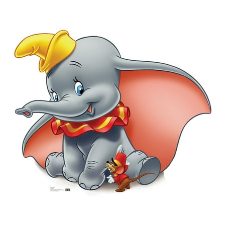 Disney Dumbo Life Size Cutout Stand Large Cardboard Cutout Party Prop Decor Birthday party Supplies, Disney Birthday decoration Size: 36
