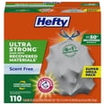 thumbnail image 1 of Bolsas de basura Hefty Ultra Strong de 13 galones y 110 unidades, color gris, 1 of 5