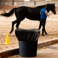thumbnail image 1 of Tapa para cubo de caballo,Comedero para caballos con tapa elástica,Funda multiusos para cubo de caballo de tela Oxford,Cubierta antipolvo ajustable para cubo de alimentación de caballos,Tapa, 1 of 8