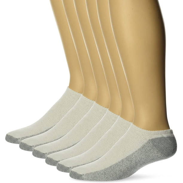 Fruit Of The Loom Mens 9 Pack Half Cushion No Show Socks, Shoe Size 6 ...