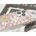 thumbnail image 3 of Compatible with iPhone 15 Bling Glitter Case,Luxury Bling Diamond Rhinestone Gemstone 3D Perfume Bottle and Flower Gemstone Soft TPU Back Cover Case for Women Girls with iPhone 15 6.1" 2023, 3 of 10