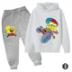thumbnail image 5 of Conjunto de sudadera y pantalón con capucha de Bob Esponja para niños y niñas, chándal de dibujos animados de primavera, ropa para niñas pequeñas, sudadera de manga larga y pantalón, 2 piezas, 5 of 5