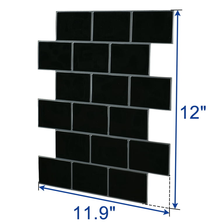 Long King Tile 12x12 Peel and Stick Backsplash Tile Removable Subway  Self-Adhesive Kitchen Backsplash Thicker Design(10-Pack) 