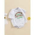 thumbnail image 6 of Aojekbee Infant Baby Boy Summer Jumpsuit Letter Car Embroidery Short Sleeve Round Neck Romper Cute Bodysuit, 6 of 10