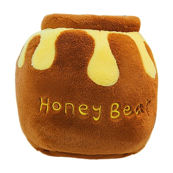 18 INCH Winnie The Pooh" My Honey Pot and Bee Honey Pot Pet Cat Bed, Soft Plush Anti Slip Kitten Cave Pet Nest Cartoon Stuffed Dog Beds with Honey