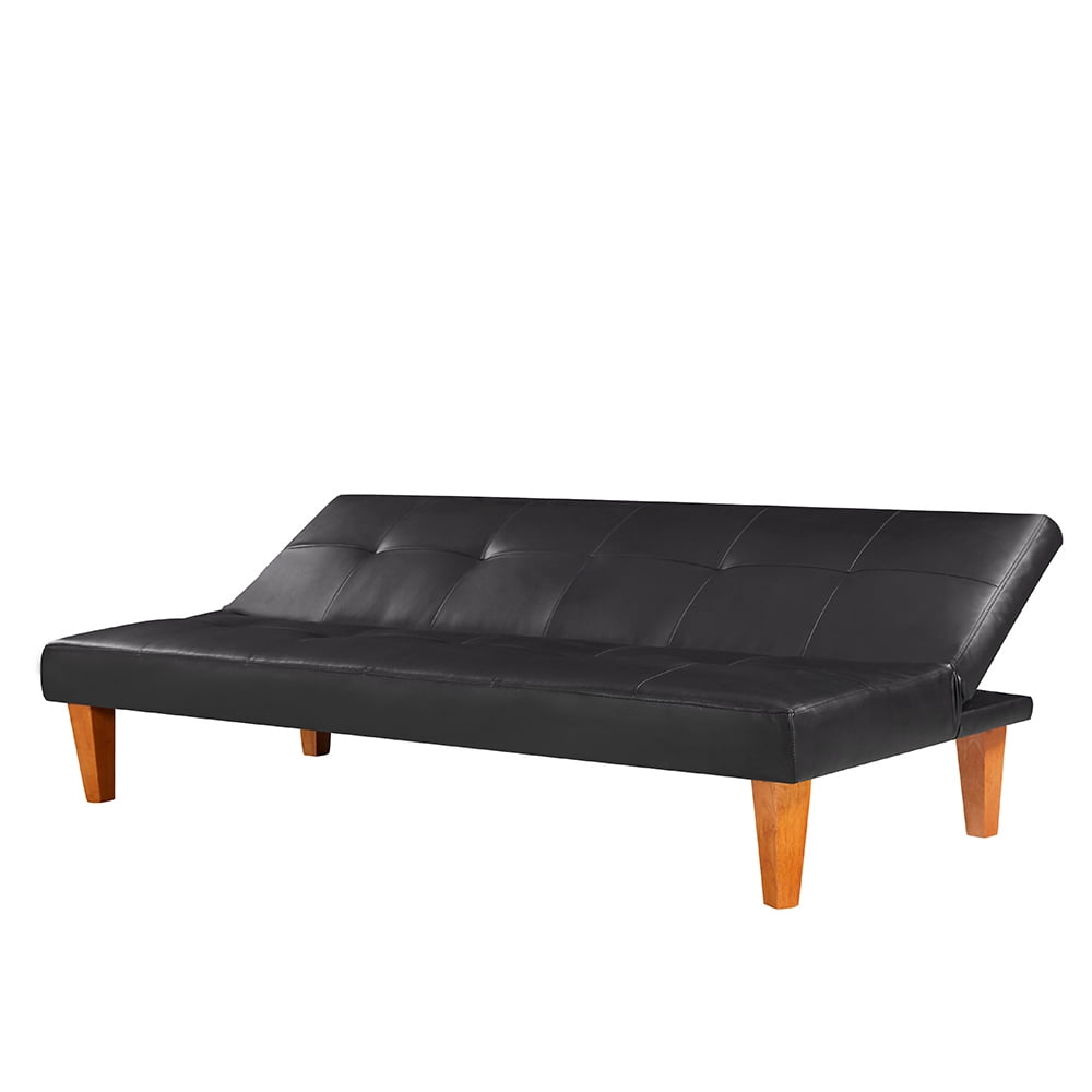 Kepooman Home PU Leather Convertible Folding Loveseat for Living Room, 68.11" * 29.53" * 27.95", Black Kepooman Home PU Leather Convertible Folding Loveseat for Living Room, 68.11" * 29.53" * 27.95", Black