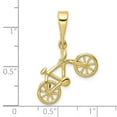 thumbnail image 3 of Auriga 10kt Yellow Gold Polished Bicycle Pendant for Women, 3 of 5