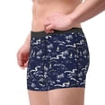 thumbnail image 2 of Sikiie Hawaiian Style Print Men's Boxer Briefs, Elastic Waistband Boxer Briefs Leggings-X-Large, 2 of 5