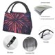 thumbnail image 4 of Fotbe Fireworks3 Bolsa Térmica Portátil con Estampado, Bolsa de Entrega de Alimentos Aislada, Bolsa Reutilizable de Gran Capacidad para Comidas y Supermercado, 4 of 6
