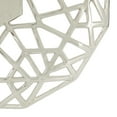 thumbnail image 4 of DecMode 24" Silver Aluminum Geometric Wall Clock with Cut Out Design, 4 of 8