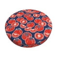 thumbnail image 6 of Uemuo Hand Drawn Tomatoes Pattern Round Bar Stool Seat Covers Washable Stool Cushion Slipcover Elastic Bar Chair Covers-14 inch, 6 of 7