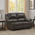thumbnail image 7 of Lizzy Loveseat, Manual Reclining 60 Inch, Pillow Top Arms, Gray Leather, 7 of 7