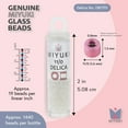 thumbnail image 3 of Miyuki Delica Seed Beads – Size 11/0 (1.6 mm), DB1701, Pearl Lined AB, 7.2 g, Approx. 1440 Beads, 3 of 7