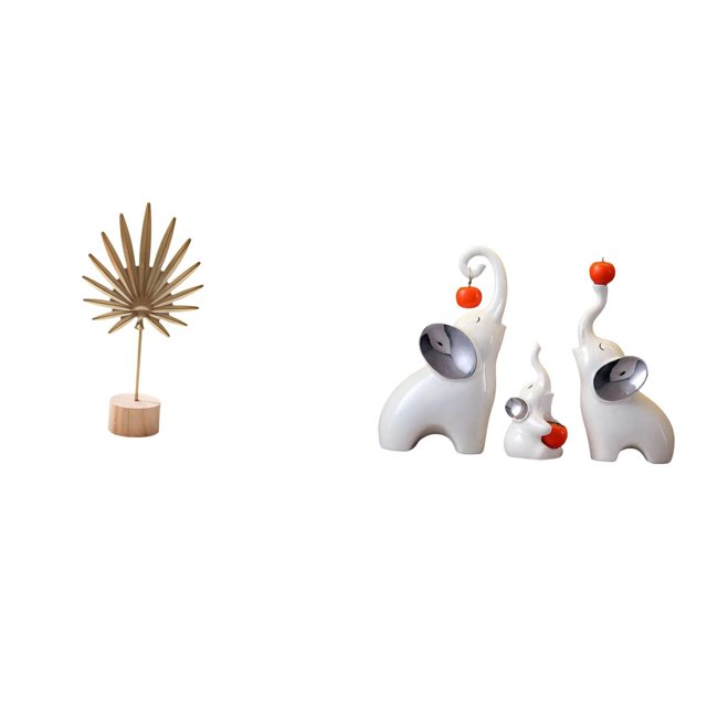 Escultura de hoja, figuras de , cerámica, metal, madera, estatua, adornos de escritorio, adecuados para regalar, decoración del hogar, oficina