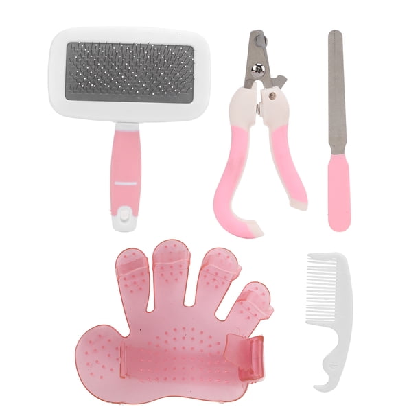 Kit de aseo para conejos, kit de aseo para conejos, cepillo de baño para mascotas pequeñas, peine, cortaúñas, combo de limpieza de conejitos, juego de peine para baño, mejore su experiencia