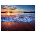 thumbnail image 2 of Design Art - Blue Sea Waves during Sunset, 2 of 4
