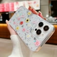 thumbnail image 2 of for iPhone 15 Plus Glitter Flower Case, Cute Bling Sparkly Floral Design Case Soft Silicone Aesthetic Shockproof Women Girls Slim Protective Case for iPhone 15 Plus 6.7" (Sunflower/Butterfly), 2 of 4