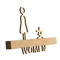 thumbnail image 6 of TISHITA Women Toilet Door Sign, Restroom Sign Decor, Bathroom Sign, Bathroom Symbols, for Public Place Cafe Hotel Restroom Decoration, 6 of 8