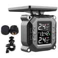 thumbnail image 1 of unique High qualityWireless Motorcycle TPMS Tire Pressure Monitoring System Solar External Sensor Temperature Monitor Water Proof C Style, 1 of 5
