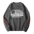 thumbnail image 4 of Chandail en Molleton à Col Rond Imprimé Rugby Automne Hiver pour Hommes, Chaud et Confortable, Mode Sans Capuche, Chandail Décontracté, 4 of 4