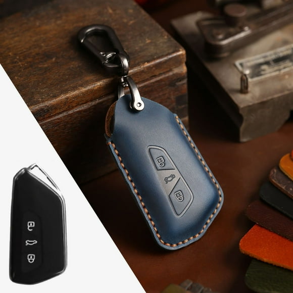 Car Key Fob Cover Case Protector For Volkswagen Golf ID6 Car Key Fob Cover Leather Handmade Case New