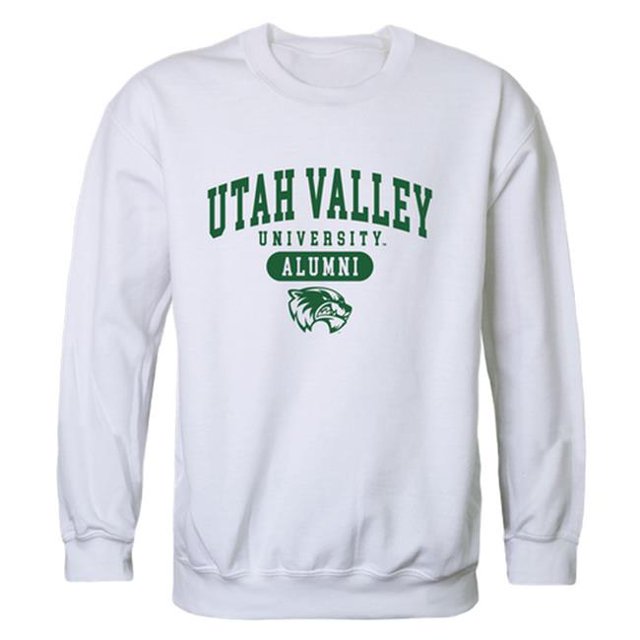W Republic 560-210-WHT-01 Men Utah Valley University Wolverines Alumni Fleece, White - Small