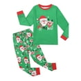 thumbnail image 2 of Usaibhir Matching Family Pajamas Sets Christmas PJ's with Christmas Printed Long Sleeve Tee and Bottom Loungewear Sleepwear, 2 of 6