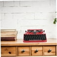 thumbnail image 3 of Toyvian 1Pc Vintage Red Iron Art Typewriter Model Retro Manual Printer Home Decor, 3 of 8
