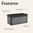 thumbnail image 4 of Keter Premier 150 Gallon Deck Box with Polypropylene Construction, Gray, 4 of 16