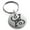 Silver, variant on Stainless Steel Enchanting Magic Rune Engraved Small Medallion Circle Charm Keychain Keyring