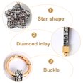 thumbnail image 2 of Llavero de cristal con forma de estrella, llaveros de pulsera para mujer, dije para bolso, llavero para mujer y niña, regalo, 2 of 5