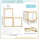thumbnail image 2 of 10 juegos de cajas de regalo transparentes de 12 x 12 x 12 cm con borde dorado y asa para dulces, chocolates y fiestas., 2 of 9