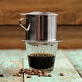 thumbnail image 4 of Coffee Filter Traditional Vietnamese Coffee Pot Coffee Brewing Tool Portable Pot Drip Pot Free Filter Paper Coffee Pot B, 4 of 10