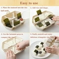 thumbnail image 6 of 6 in 1 Onigiri Mold, Triangle Rice Ball & Sushi Maker Set with 6 Cavities, Anti-Stick Food Grade PP for Picnic, Bento & Daily Use, Compact Design for Easy Storage, 6 of 7