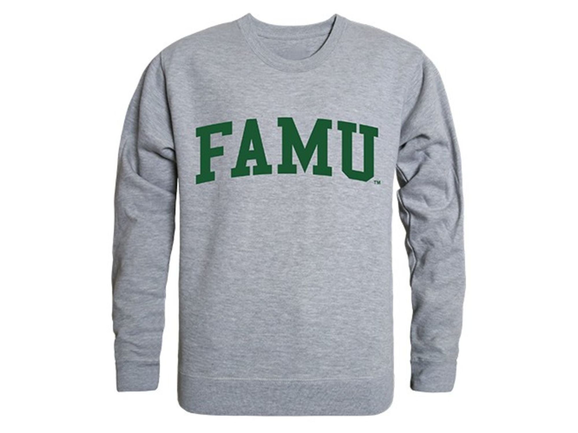 Famu Florida A M University Game Day Crewneck Pullover Sweatshirt Sweater Heather Grey Walmart Com