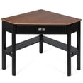 thumbnail image 5 of Topbuy Corner Computer Desk Table Wood Workstation Brown& Black, 5 of 5