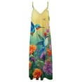 thumbnail image 4 of Flower Hummingbird Sleeveless Dress Women's Luxury Party Dress Birthday Dresses for Women, 4 of 7