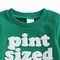 thumbnail image 4 of mgoYE Baby Boy Clothes 12 Months 2Pcs Newborn Baby Boy St Patricks Day Outfit Waffle Knit Sweatshirt T-Shirt Top Pants Set Toddler Fall Winter Clothes(Green,18-24 Months), 4 of 7