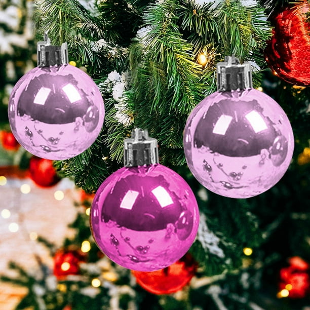 Fiudx Bola Navideña, Adorno de Árbol de Perla Brillante, Bola Decorativa de Pvc Duradera, Decoración Festiva, Uso En Casa o En La Oficina, Segura para Niños, Elegante Tema de Fiesta, Juego de 16 Piez